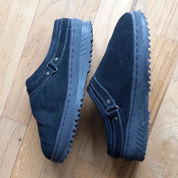 NWOT Leather Suede Sheepskin Lining, TPR Sole, Clogs Size EUR 38/US 6L NWOT - Picture 2 of 11